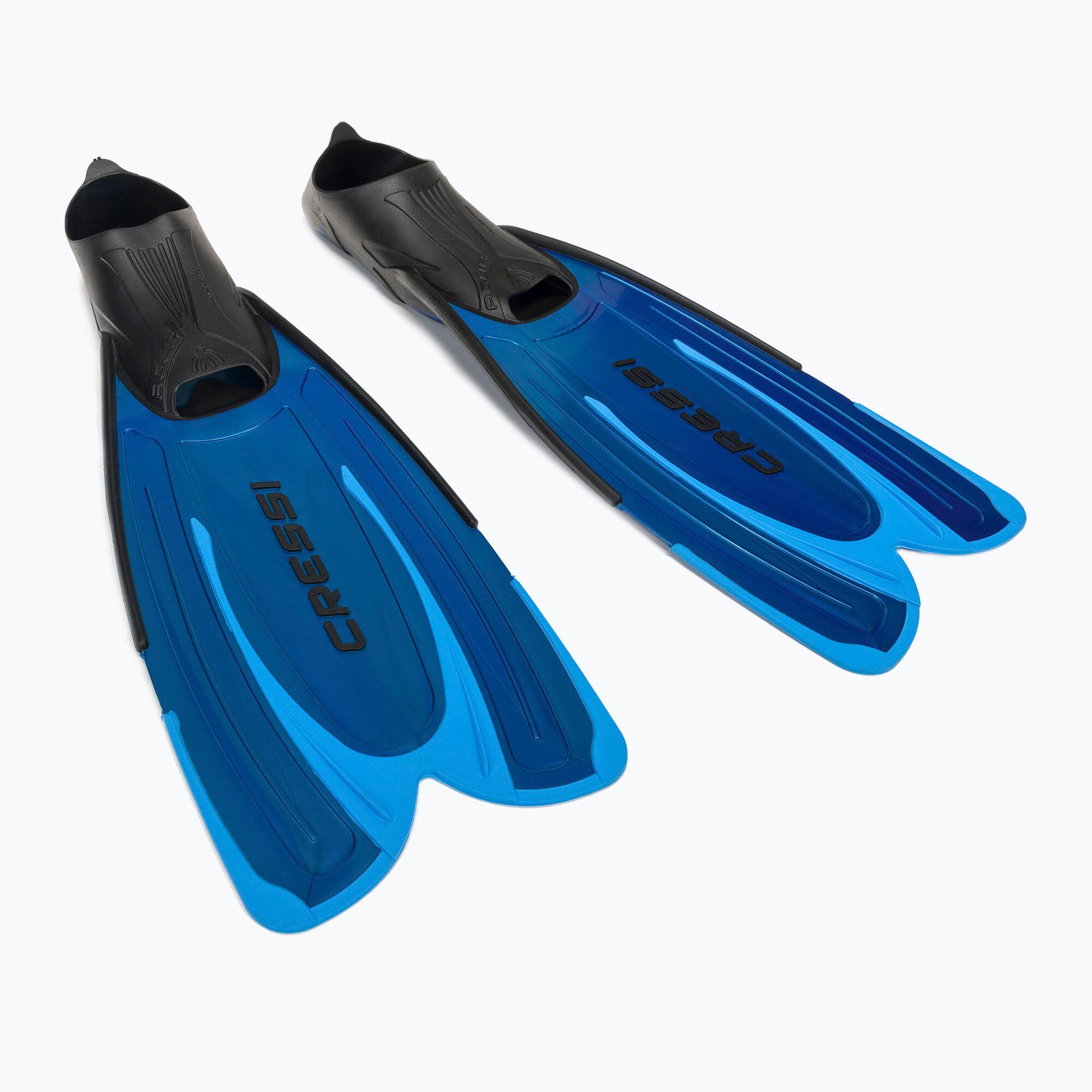 Kit de snorkel Cressi azul - máscara, tubo y aletas 2/5