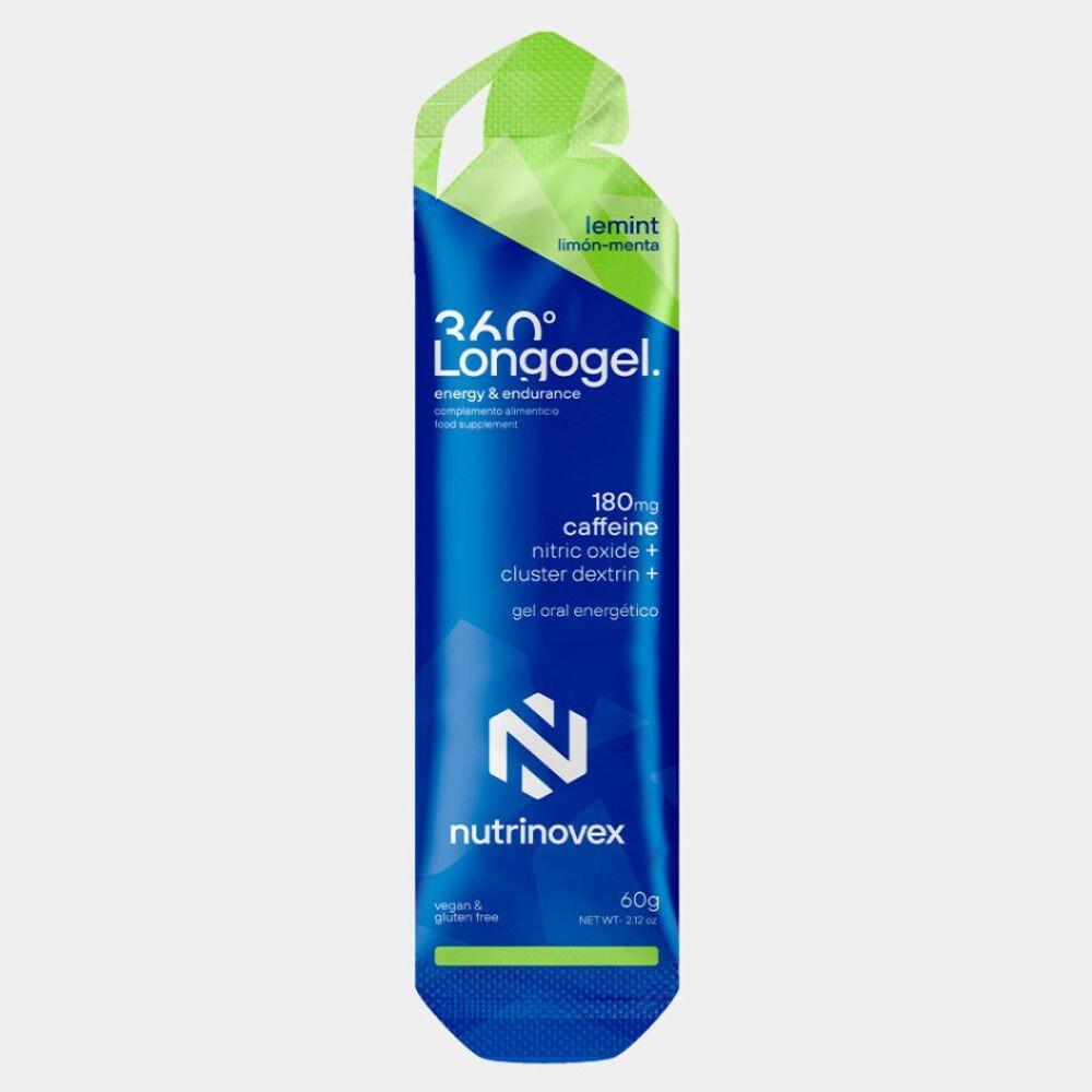 NUTRINOVEX Longogel Gel Energético de Reforço da Cafeína Hortelã Limão Nutrinovex