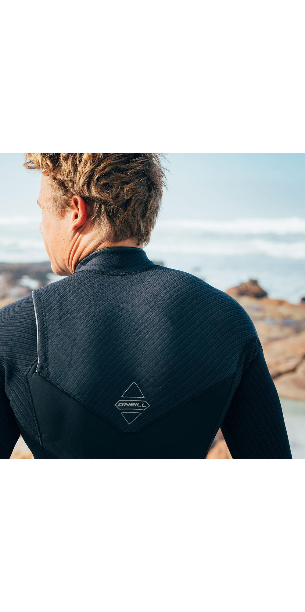 Combinaison de Surf 5/4mm Zip Poitrine - Noir - Hyperfreak - Homme 4/4