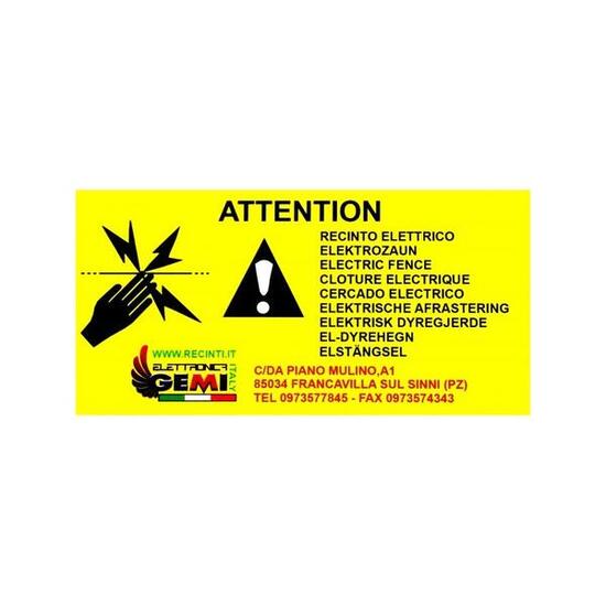 Tabella Segnaletica Per Recinto Elettrico Recinti Elettrici Gemi Elettronica