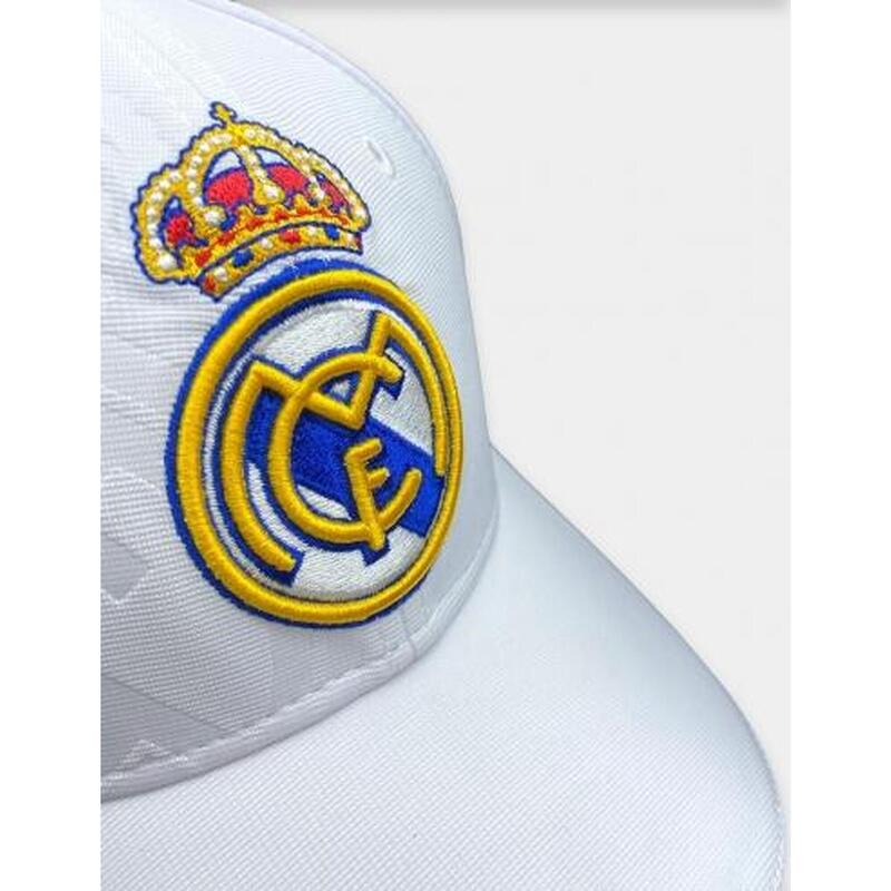 Fútbol Real Madrid Gorra Escudo Bordado Color Blanco Talla Adulto