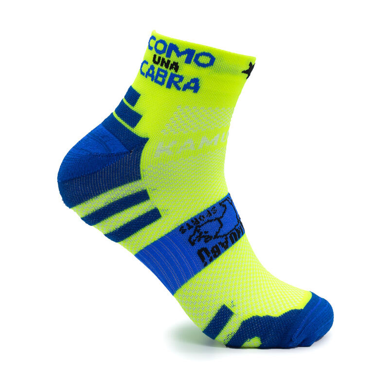 Chaussettes de course LIKE A GOAT - Jaune fluo - UNISEXE