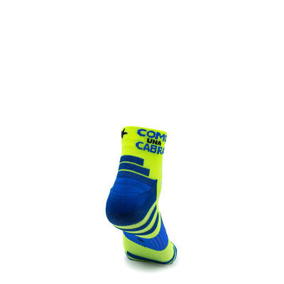 Calzini Da Corsa "Comounacabra" - Giallo Fluo - Unisex