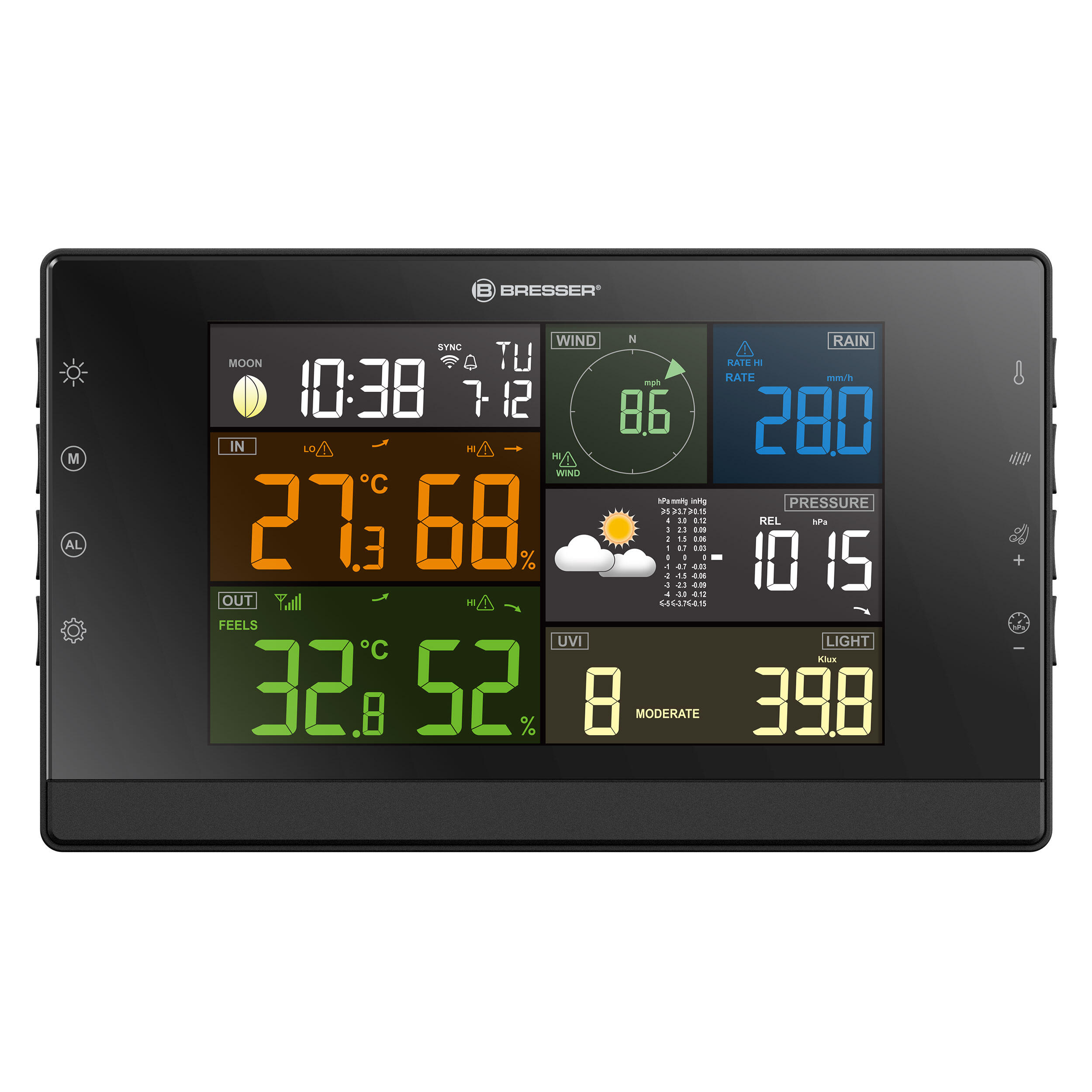 Stazione meteo PRO 7 in 1 - Con sensore solare e WIFI - BRESSER 3/7