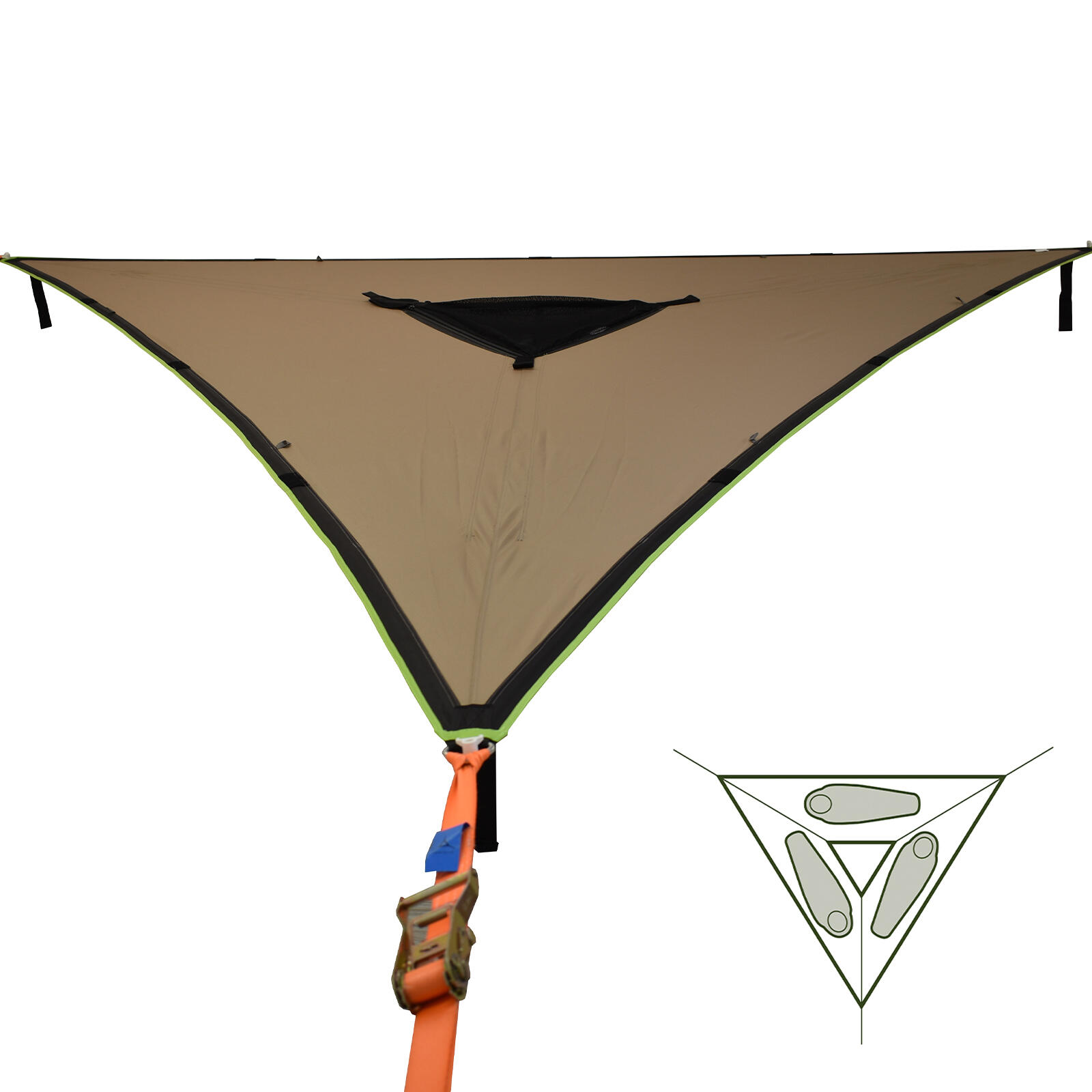Trillium Safari 3-persoons hangmat Outdoor trekking accessoires Boomtent 2/5