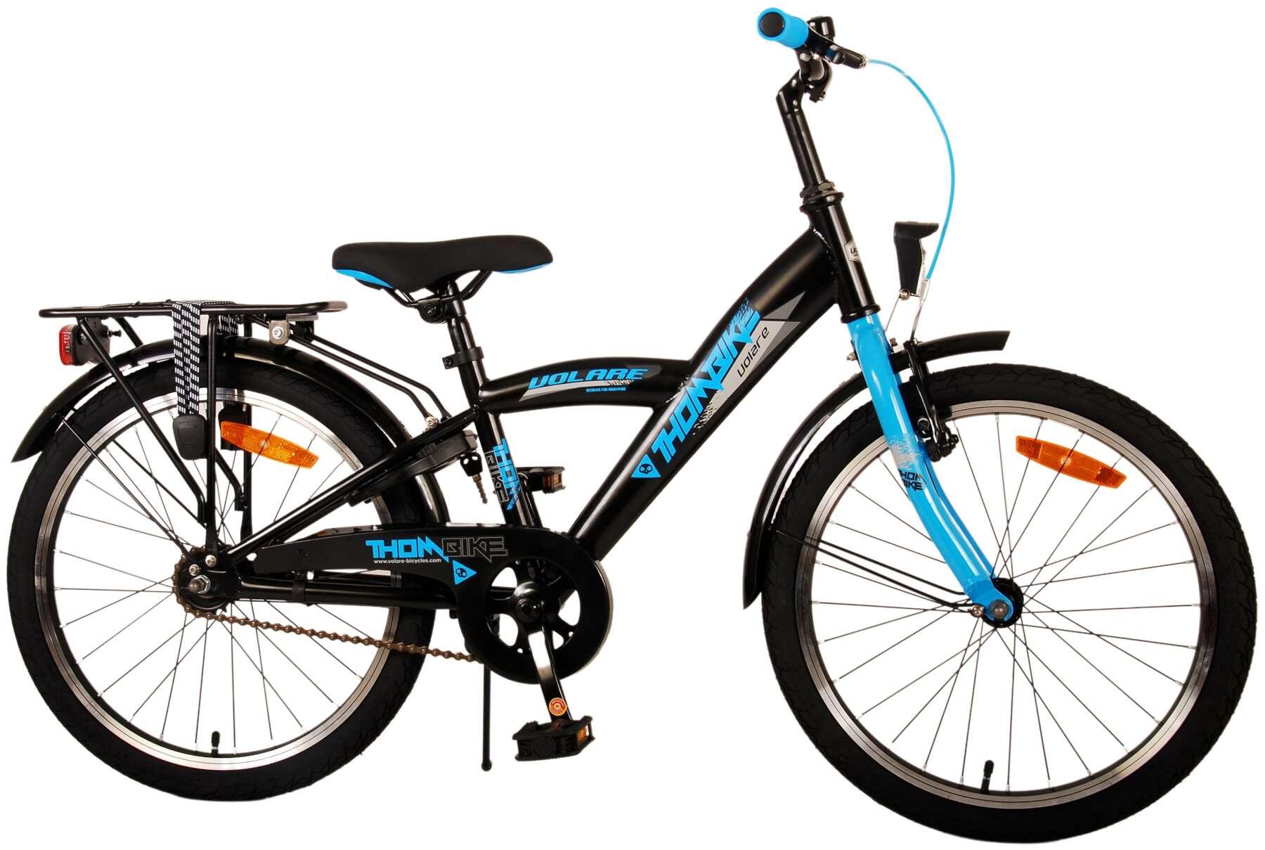 Volare Thombike Jongensfiets 20 inch - Zwart Blauw 2/7