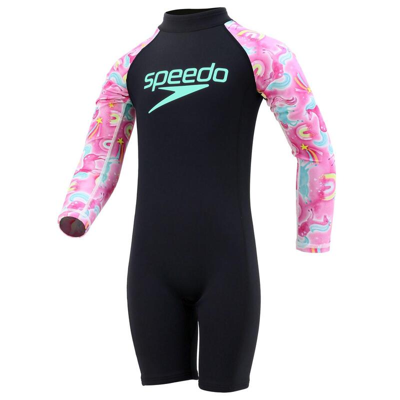 COMPLETO BAMBINO SPEEDO COMBOFIT SPRINGSUIT MULTISPORT NEOPRENE BLACK-PINK SP.