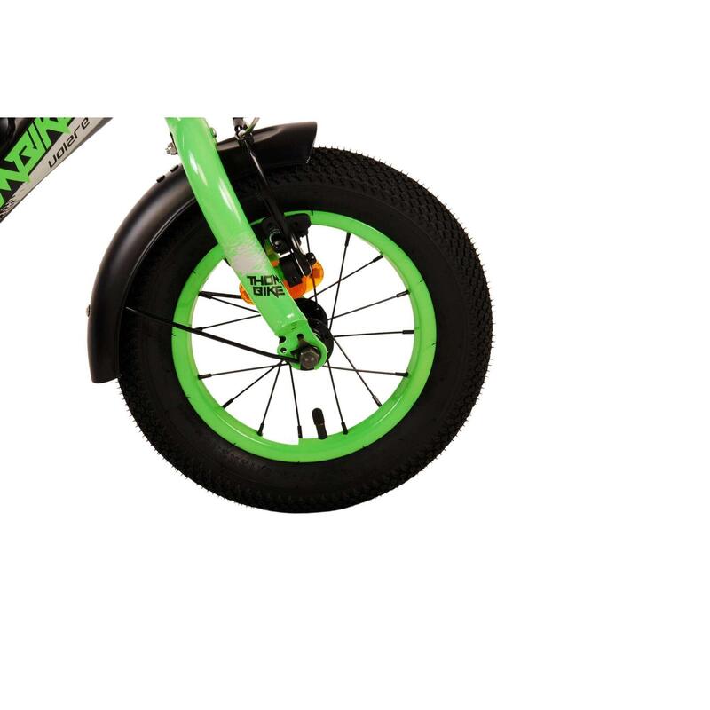 Volare Thombike Kinderfiets - Jongens - 12 inch - Zwart Groen