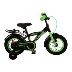 Thombike 12 Pouces 21,5 cm Garçon Frein à rétropédalage Noir/Vert