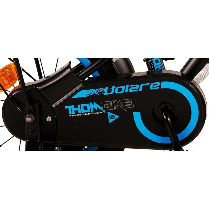 Thombike 14 Pouces 22,5 cm Garçon Frein à rétropédalage Noir/Bleu