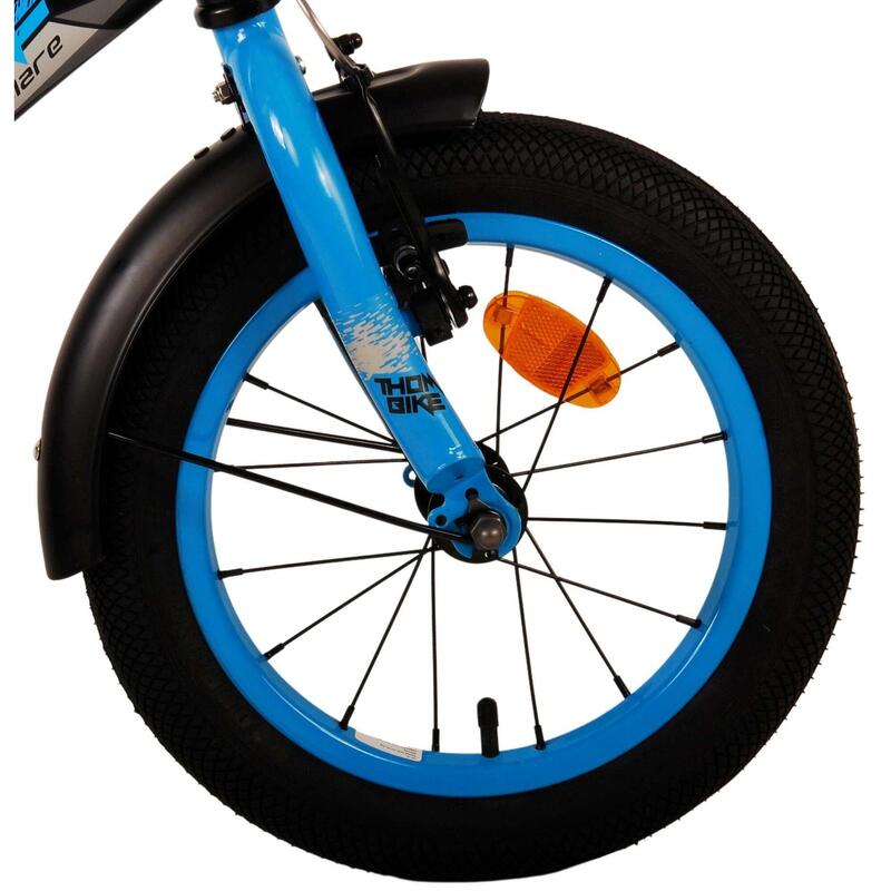 Thombike 14 Pouces 22,5 cm Garçon Frein à rétropédalage Noir/Bleu