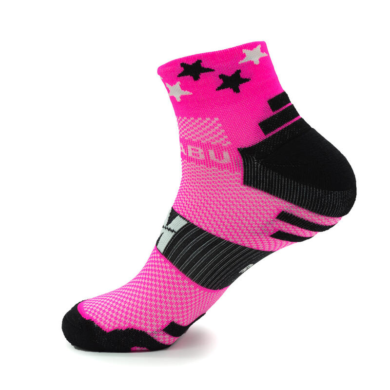 Calcetines Tobilleros "COMOUNACABRA" de Running - Rosa Flúor - UNISEX