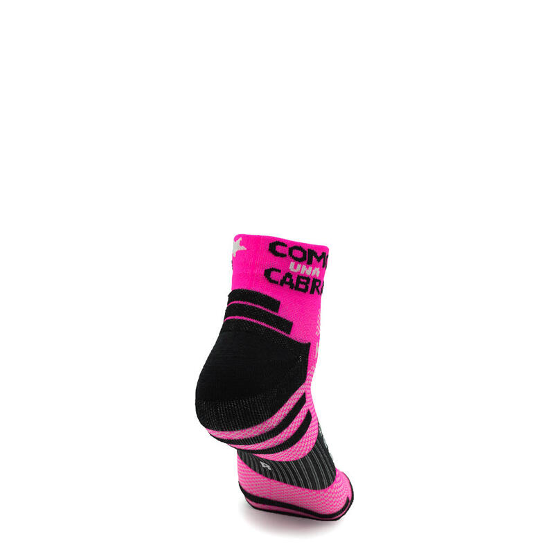 COMOUNACABRA Chaussettes de Course - Rose Fluor - UNISEXE