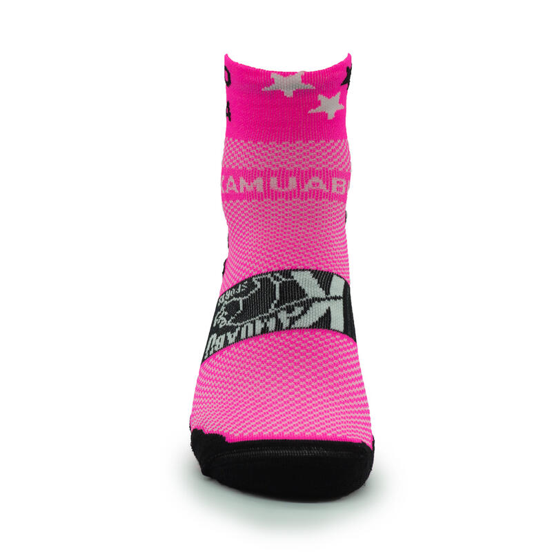 Calcetines Tobilleros "COMOUNACABRA" de Running - Rosa Flúor - UNISEX