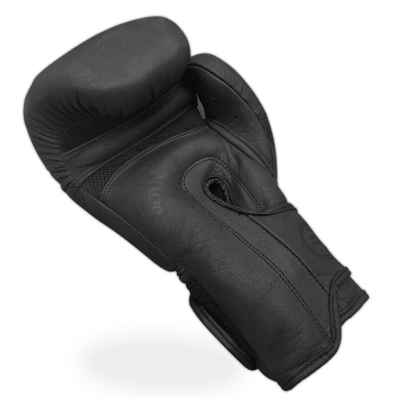 Joya Gants de boxe Fight Fast Black Leather 16oz