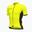 Maillot Manches Courtes Alé Color Block Jaune Fluo