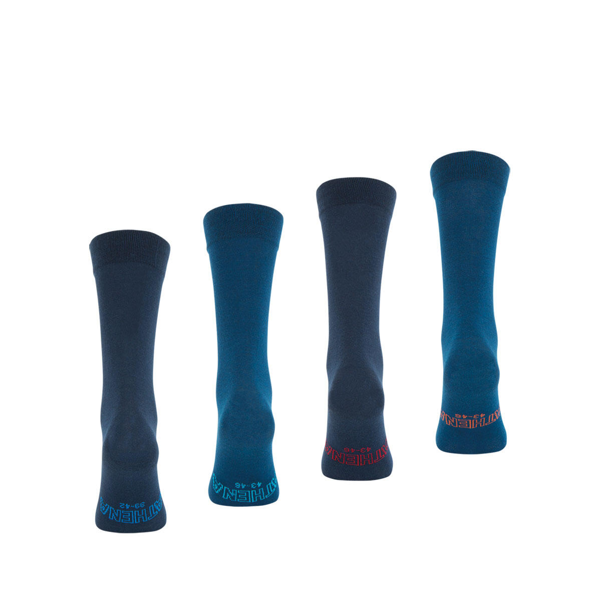Lot de 4 paires de chaussettes hautes homme Crew Ecopack 3/4