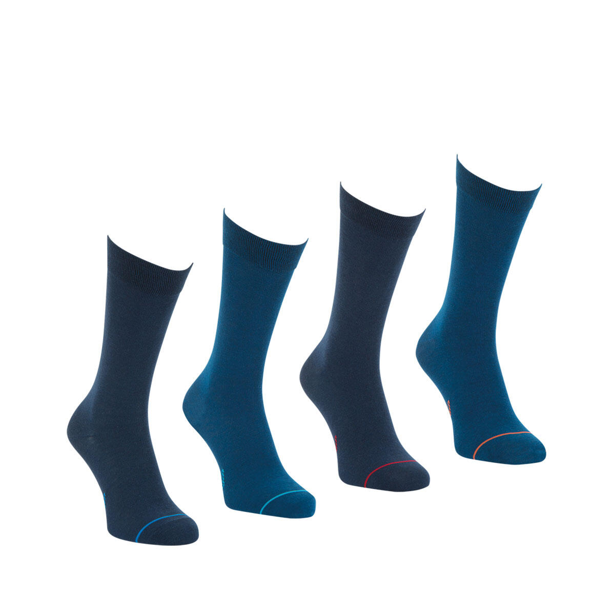 Lot de 4 paires de chaussettes hautes homme Crew Ecopack 2/4