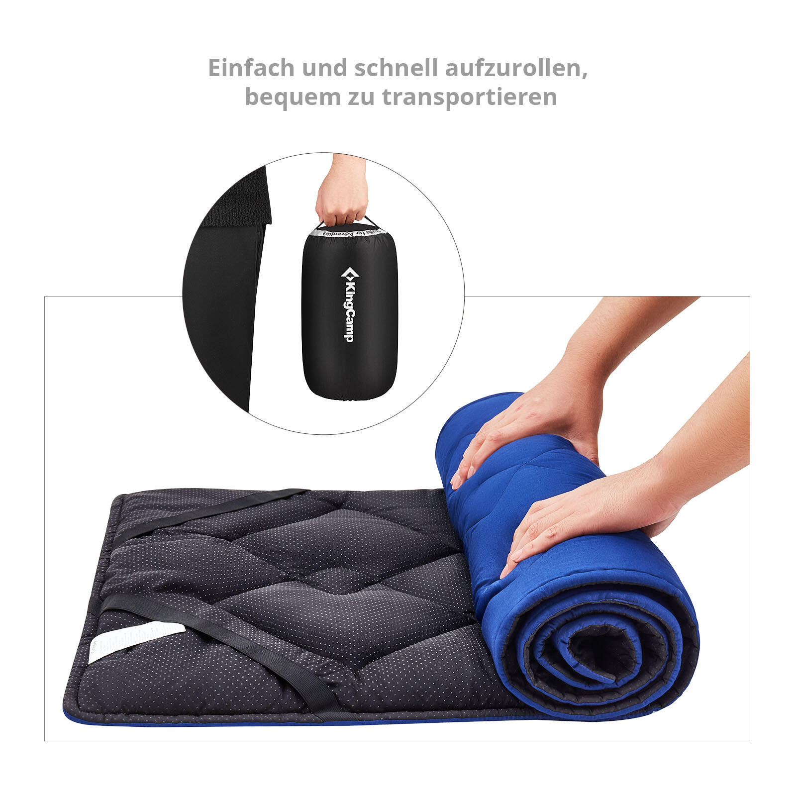 Cuscino Da Campeggio REDCAMP - Morbido E Pieghevole 190x70 Cm