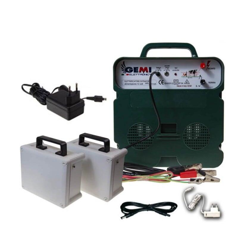 Elettrificatore B/12 Kit Con 2 Batterie Ricaricabili - Alimentazione 12V/220V