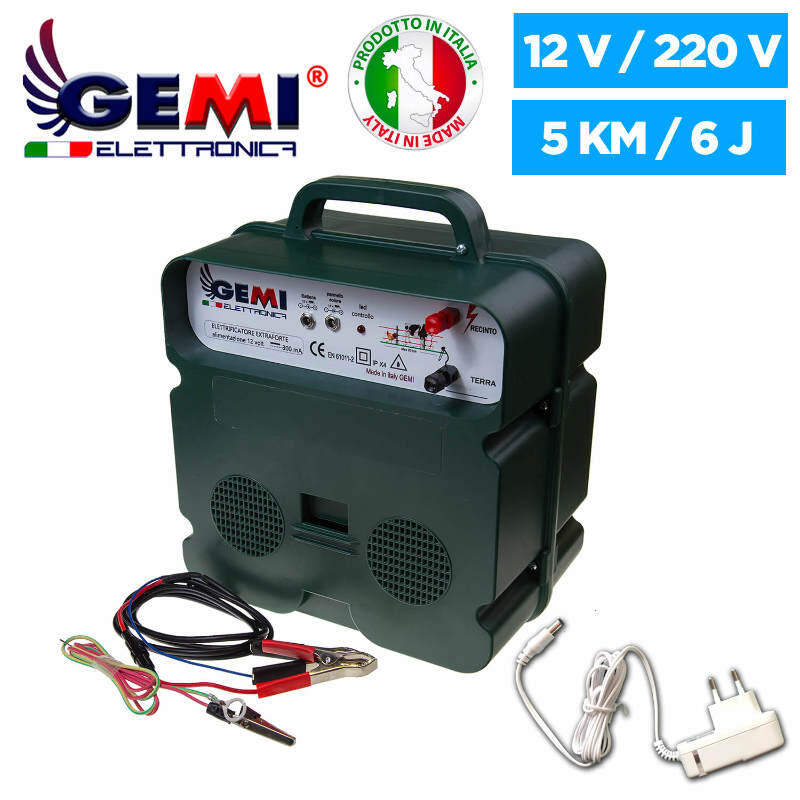 Elettrificatore B/12 Kit Con 2 Batterie Ricaricabili - Alimentazione 12V/220V