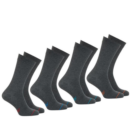 Lot de 4 paires de chaussettes hautes homme Crew Ecopack