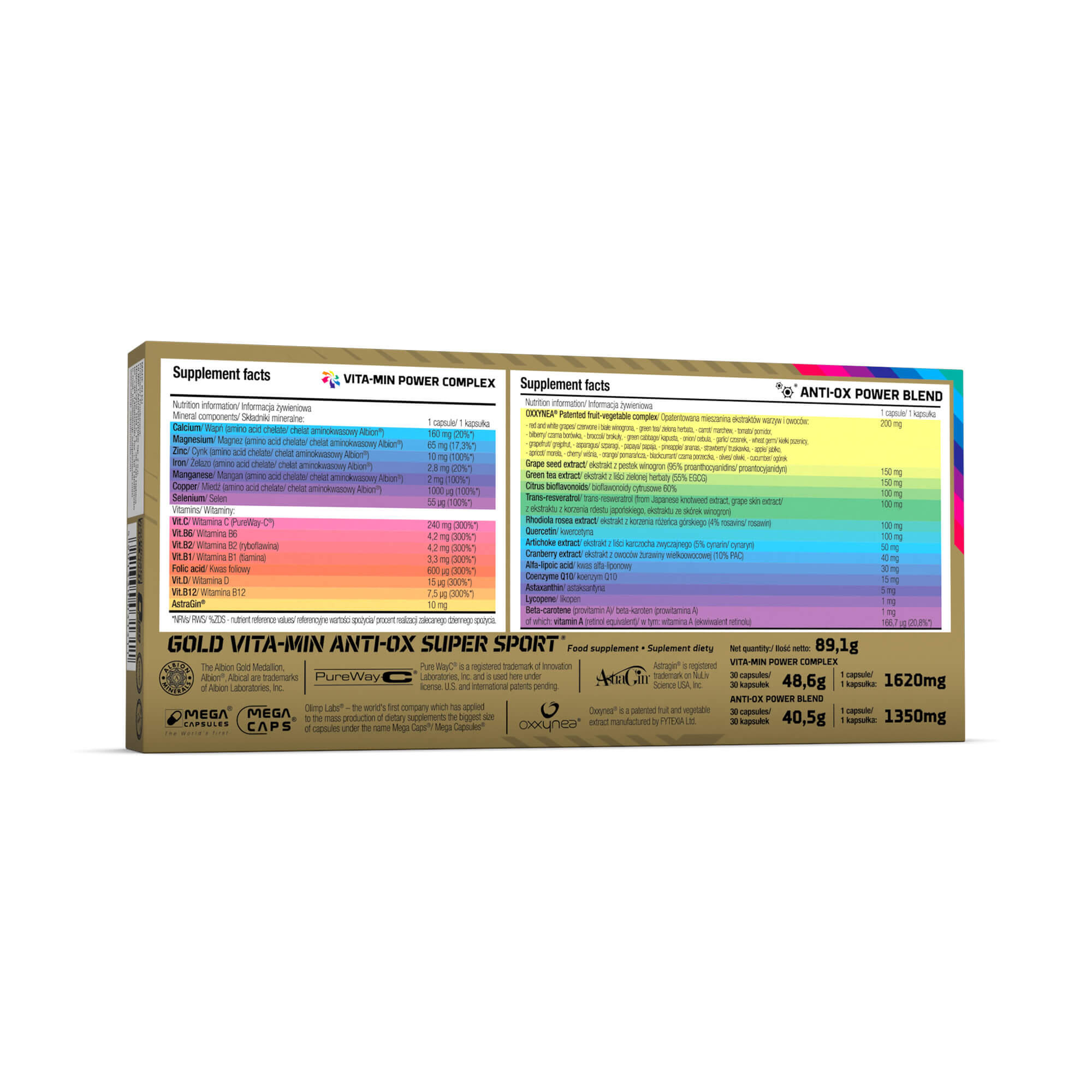 Gold VITA-MIN Anti-OX OLIMP 60 kaps 2/3