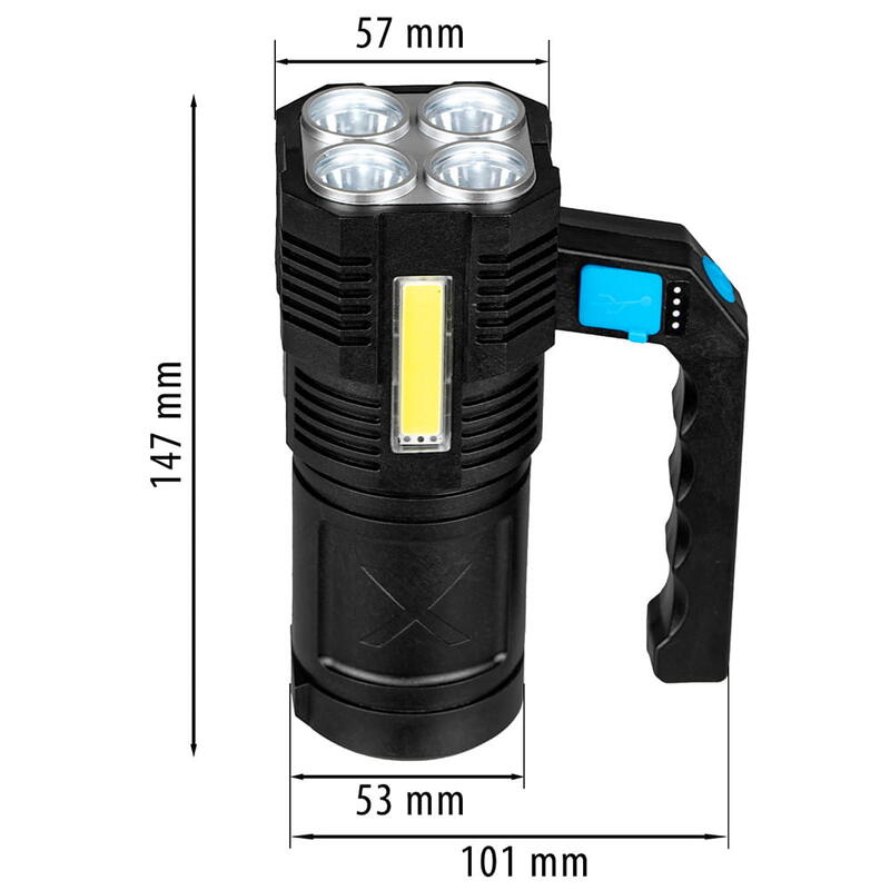 Lanterna VA0113 cu lumină laterală 250lm