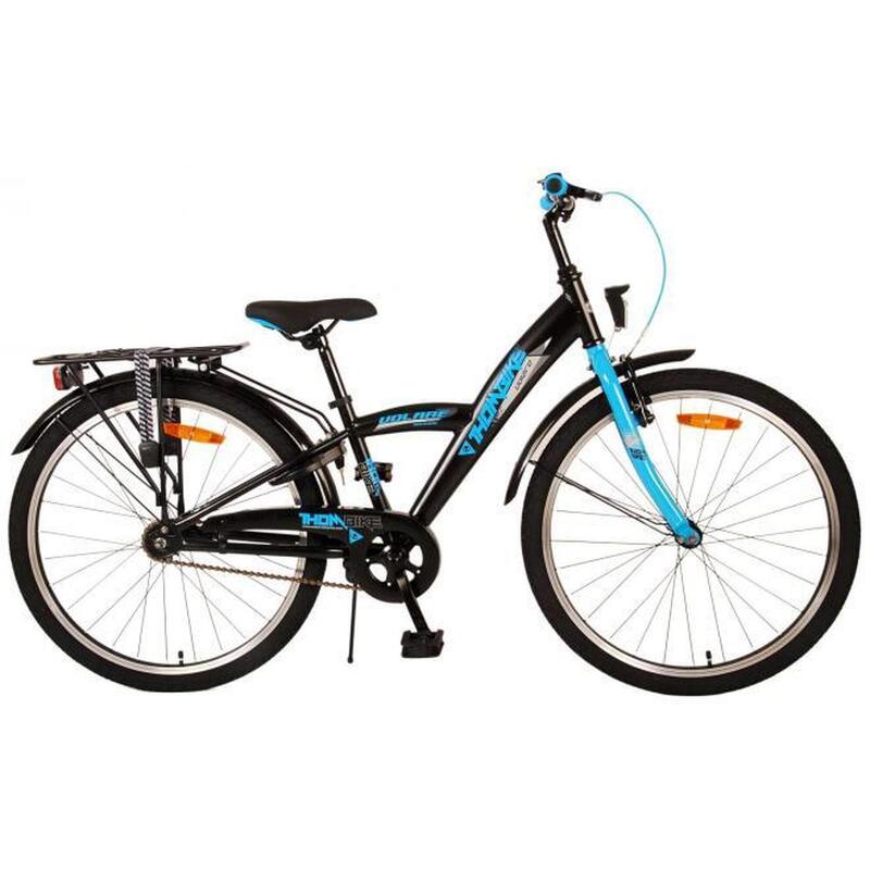 Thombike 24 Pouces 23 cm Garçon Frein à rétropédalage Noir/Bleu