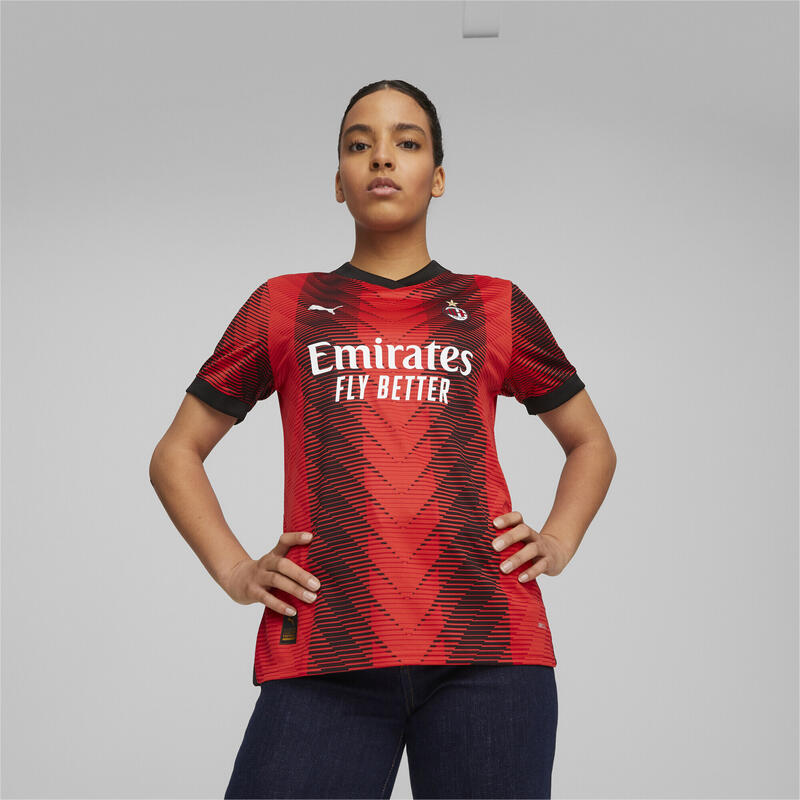 A.C. Milan replica thuisshirt voor dames PUMA For All Time Red Black