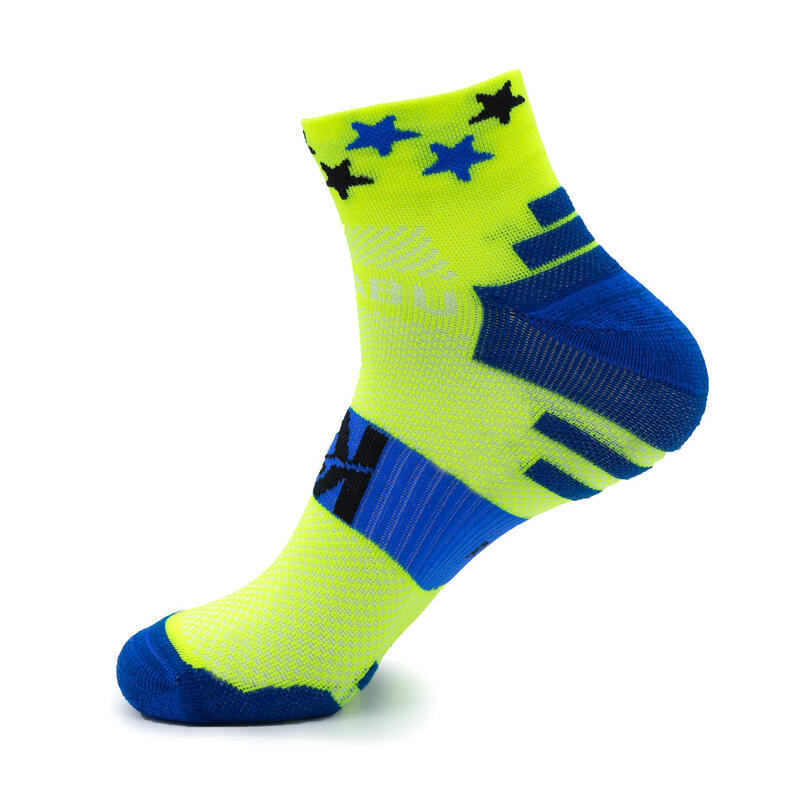 Chaussettes de course LIKE A GOAT - Jaune fluo - UNISEXE