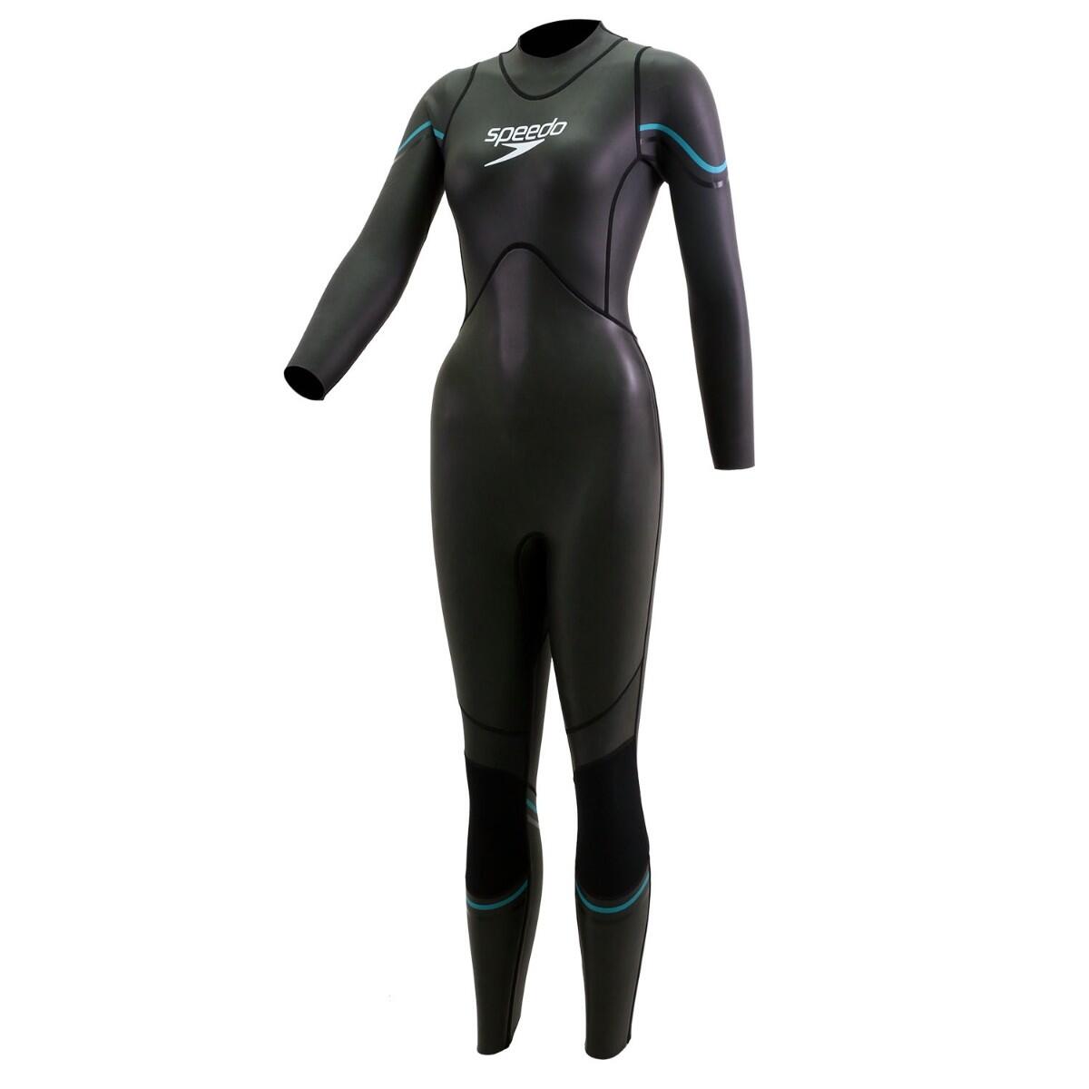 SPEEDO MUTA INTERA DONNA SPEEDO OPEN WATER SWIM MULTISPORT NEOPRENE YAMAMOTO BLACK-AQ