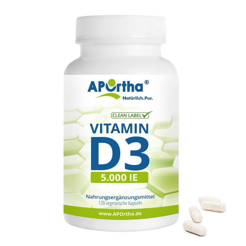 Vitamin D3 5.000 IE  - 120 vegetarische Kapseln