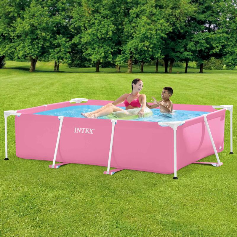 Piscina desmontable rectangular rosa 1.662 L Small Frame INTEX