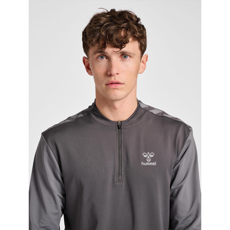 Sweatshirt Mit Kurzem Reißverschluss Herren