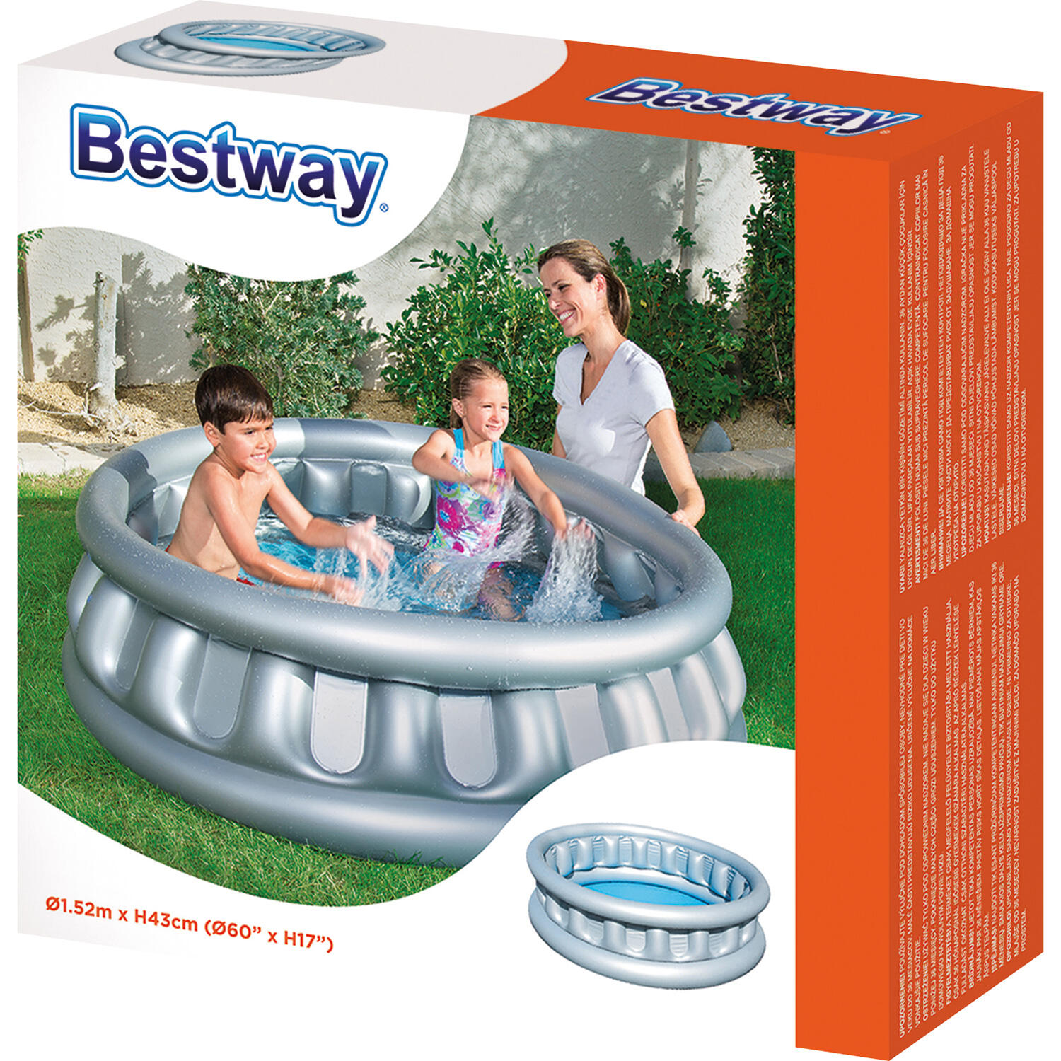Inflatable Paddling Pool for Children Bestway 51080 + 3 years 2/6