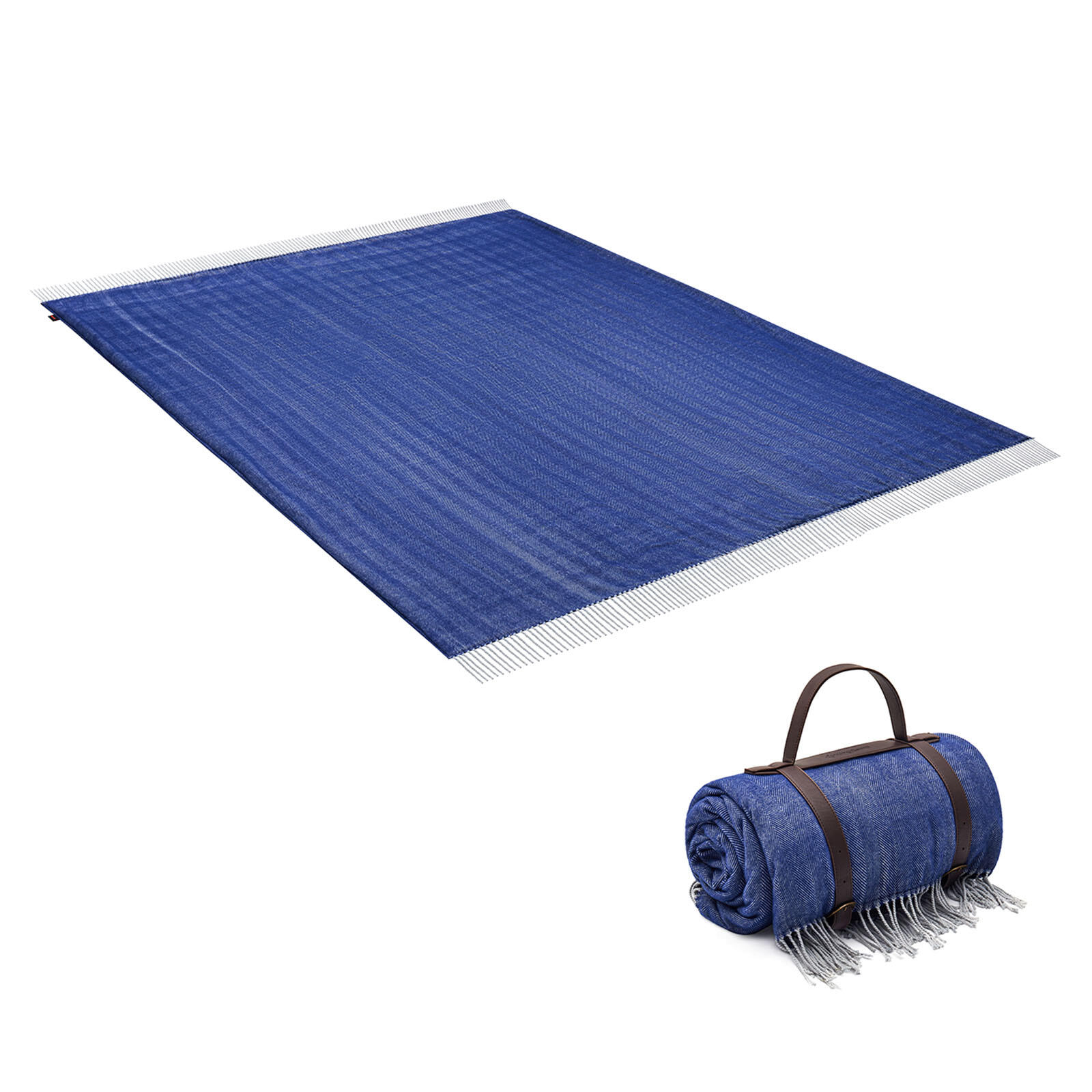 KINGCAMP Camping Decke Merida Picknick Strand Park Decke Wolle-Optik