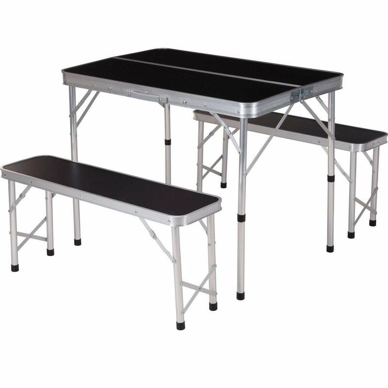 Tisch-Set mit Stühlen  Aluminium