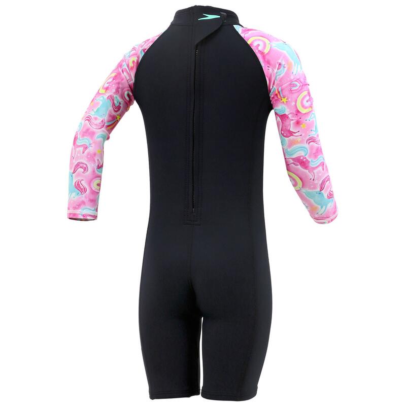 COMPLETO BAMBINO SPEEDO COMBOFIT SPRINGSUIT MULTISPORT NEOPRENE BLACK-PINK SP.