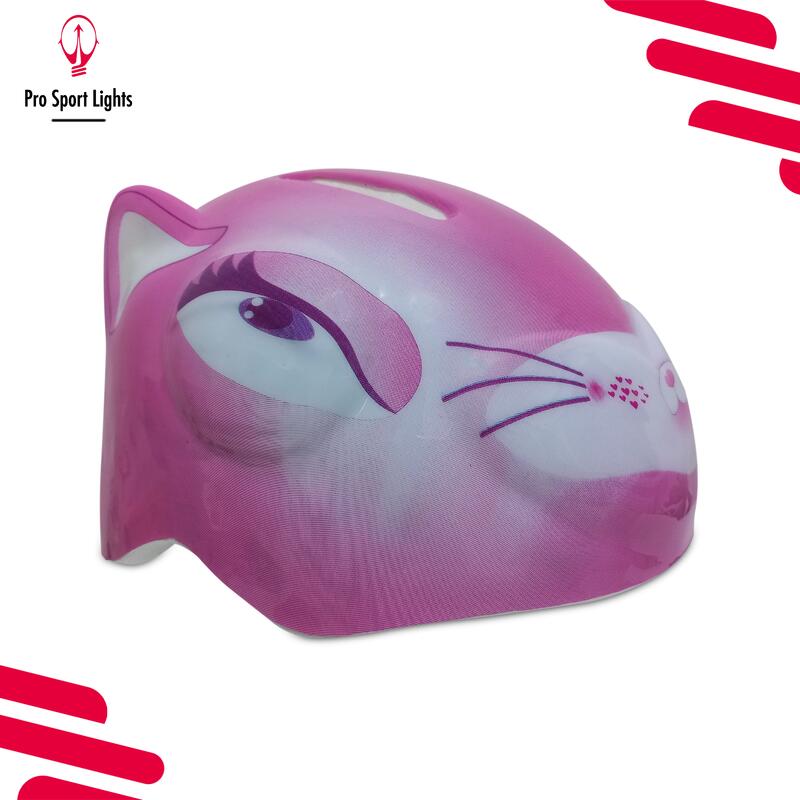 Casque de vélo Enfants Filles - Animal Rose - Small 48/54cm