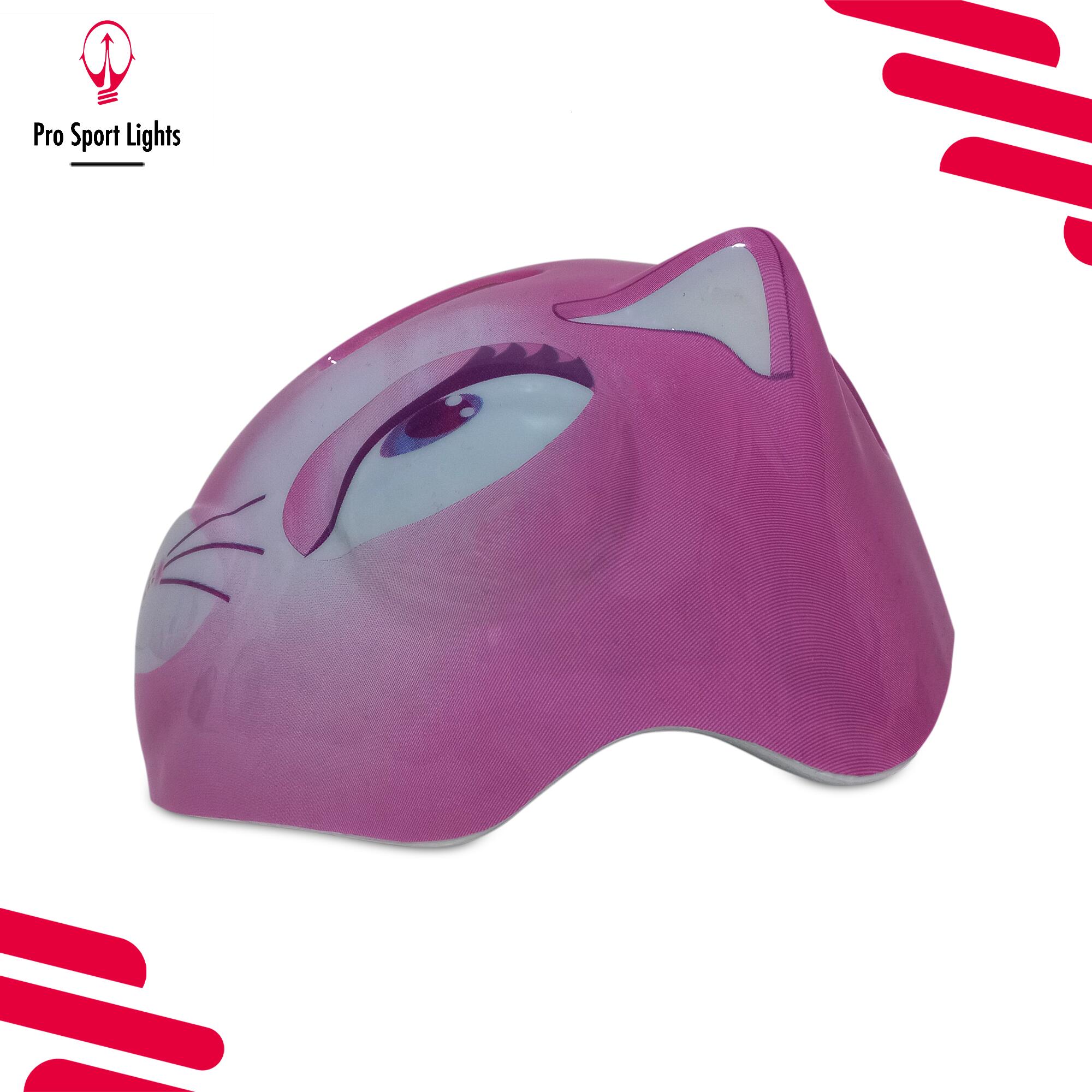 Pro Sport Lights - Casque De Vélo Enfants Filles - Animal Rose - Small 48/54cm - Casque - Rose - Petit - Decathlon