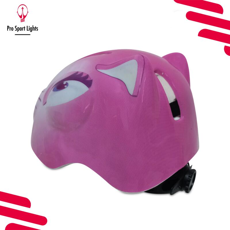 Casque de vélo Enfants Filles - Animal Rose - Small 48/54cm