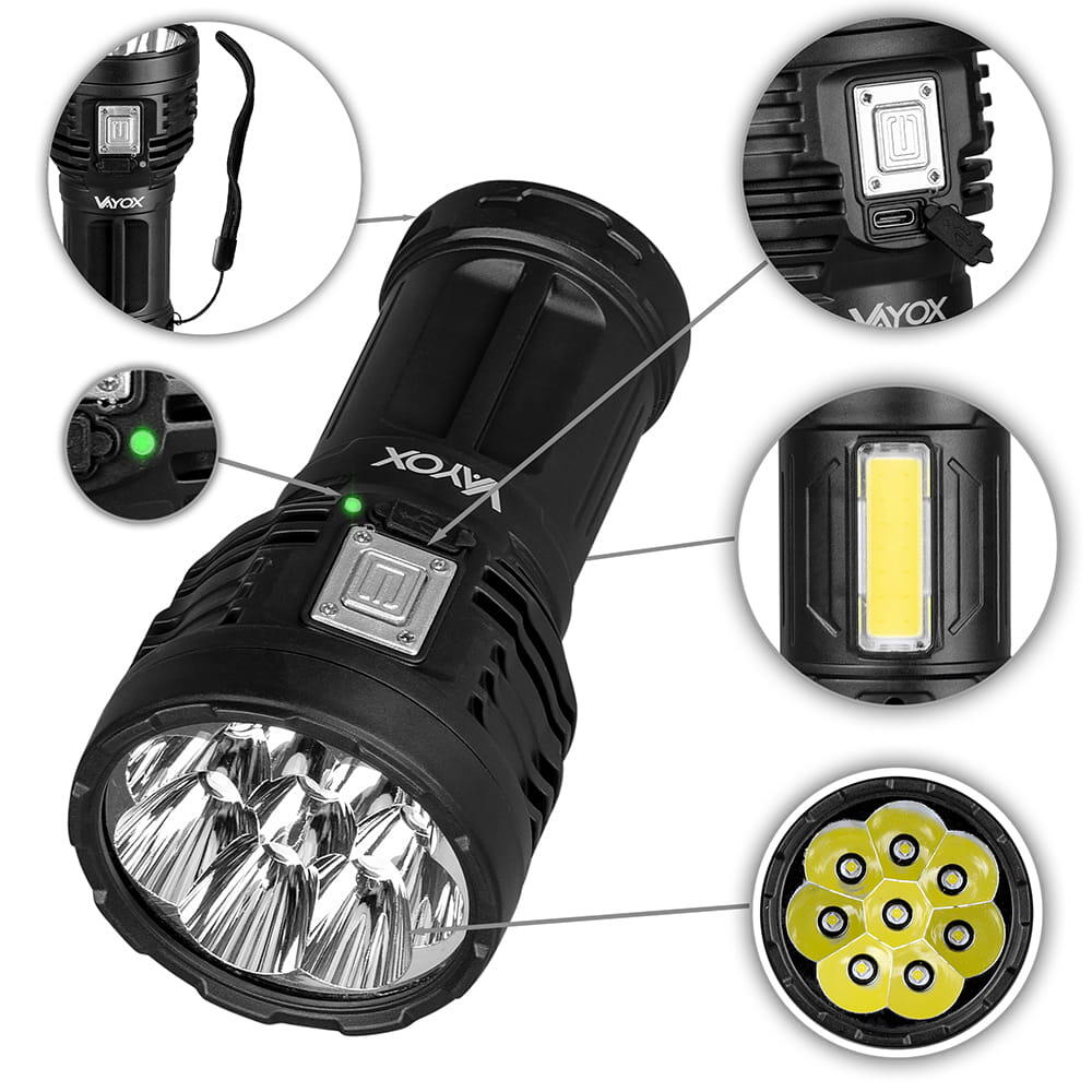 Faretto Vayox VA0114 con luce laterale 600 lm 3/7
