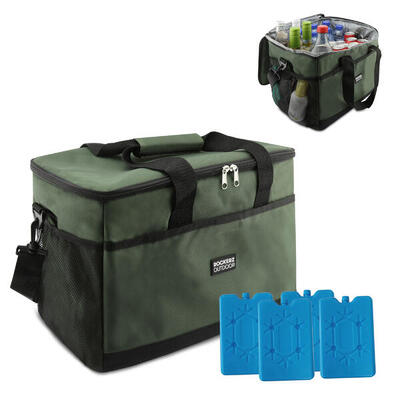 Borsa termica a 4 strati -Borsa per il pranzo - Borsa da picnic- 15 L - Grigio