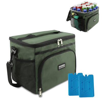 Borsa termica a 4 strati -Borsa per il pranzo - Borsa da picnic- 15 L - Grigio