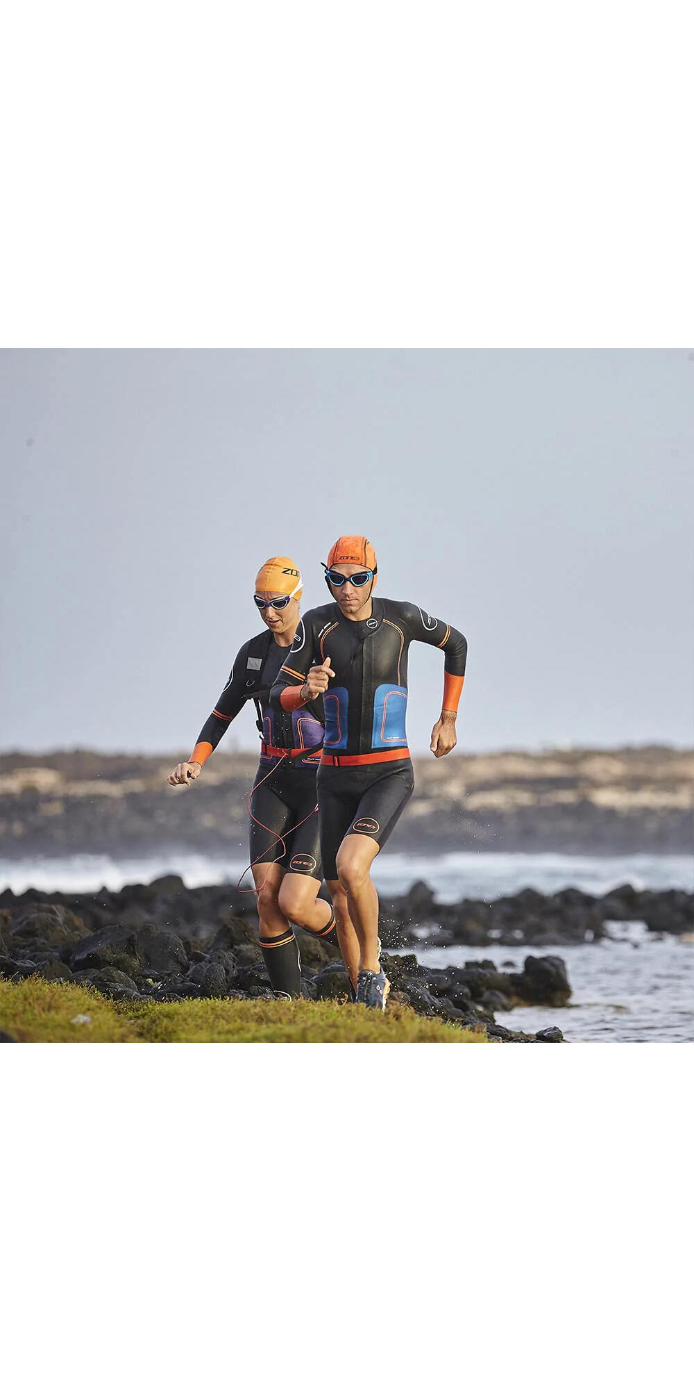 Orange Neoprene Swim Cap Adult Orange 5/5