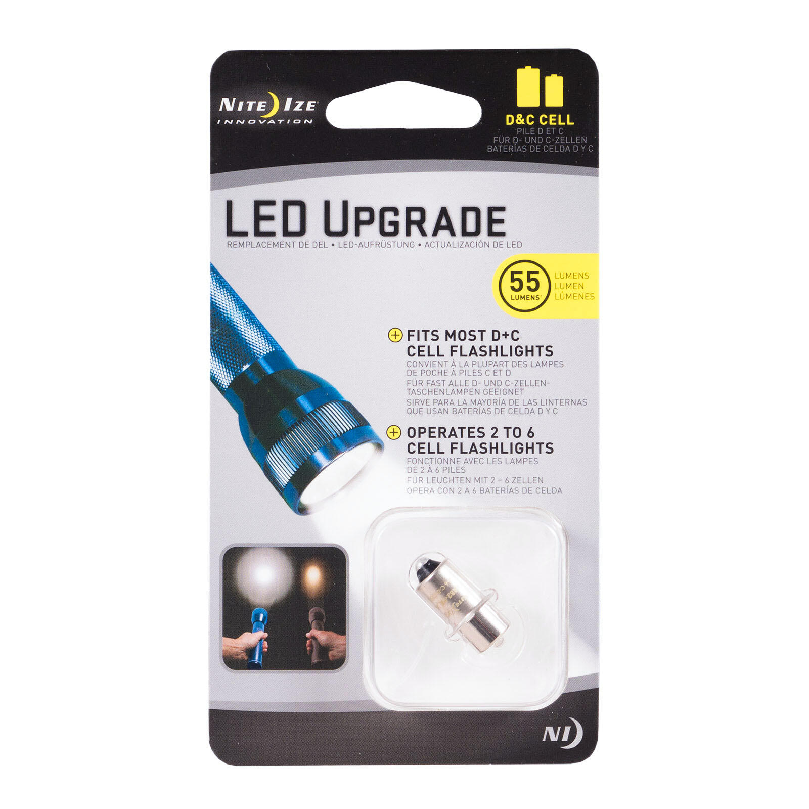 Nite Ize LED-Upgrade Für AA Mini Maglite - 2 Stück LED Birnen Ersatz