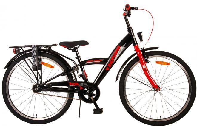 VOLARE BICYCLES Volare Thombike Kinderfiets - 24 inch - Zwart Rood