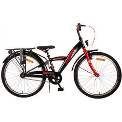 Thombike 24 Pouces 23 cm Garçon Frein à rétropédalage Noir/Rouge