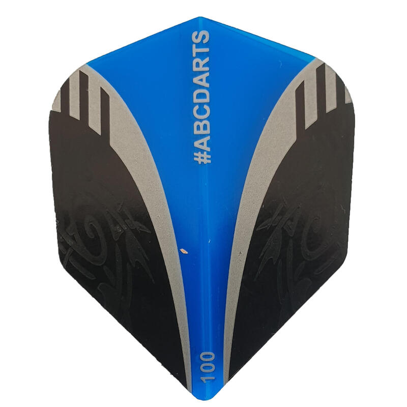 Dart Flights - Extra Stevig - Tribal Blauw- 8 sets (24 stuks)